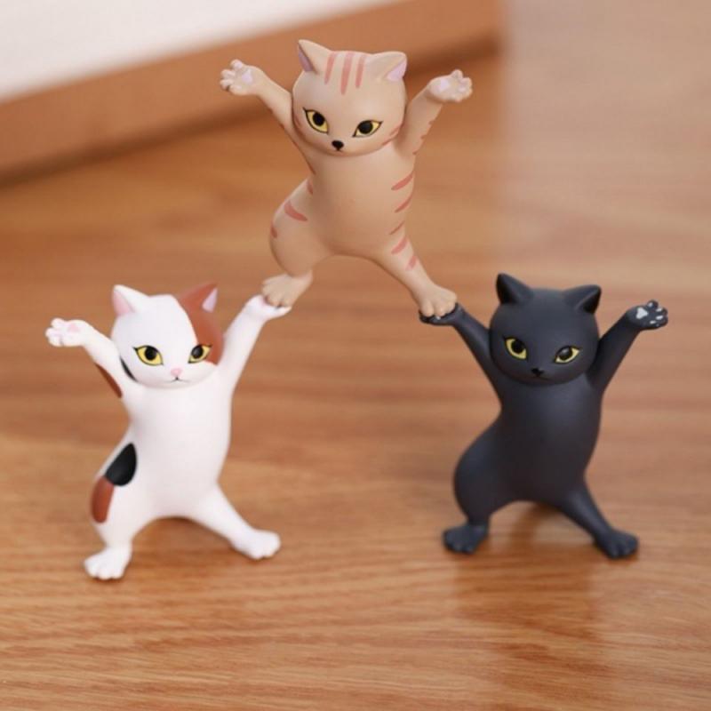 16 Styles Funny Cat Pen Holder Hold Everything Cat Airpods Holder Home Decoration