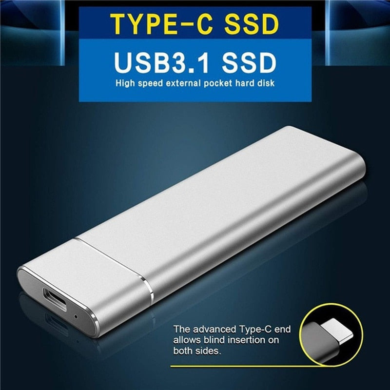 USB 3.1 2TB 4TB 8TB High Speed Solid State Mobile External SSD Hard Drive Disk